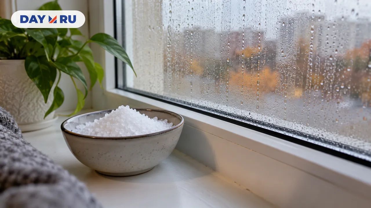 Соль на подоконнике