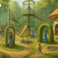 Площадка "Алиса в стране чудес"