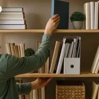 Женщина наводит порядок