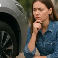 Девушка думает, менять ли ей колодки