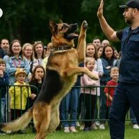 Показательные выступления собак