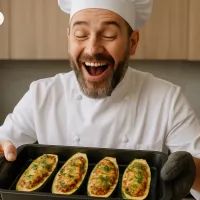 Лодочки из кабачков