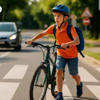 Ребенок на пешеходном переходе