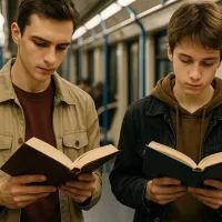 Парни читают