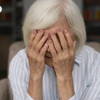 плачет женщина