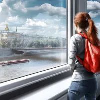 Школа с видом на Москву-реку