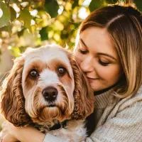 девушка с собакой