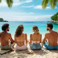 люди в отпуске