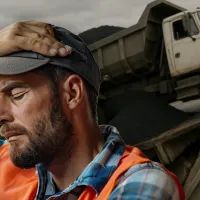 Грузовик разрушил мост