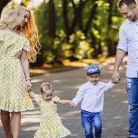 Семья в парке