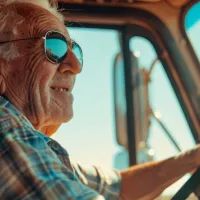 Пожилой водитель