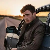 грустный водитель