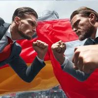 Немцы и швейцарцы борются