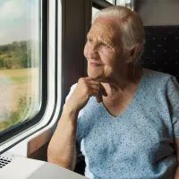 Бабушка в поезде