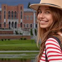 Туристка в Марфино