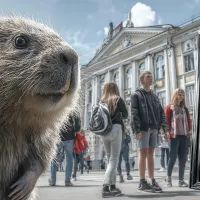 Ростовой бобр и зеркало с предсказаниями