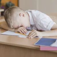 Спящий школьник