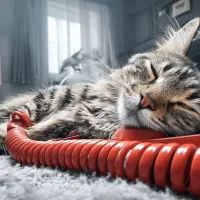 Кот с телефоном