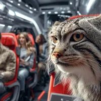 Манул в самолете