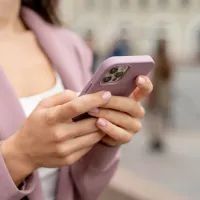 Девушка, смартфон