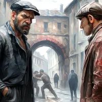 Мужчины, опасный район