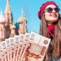 Туристка в Москве