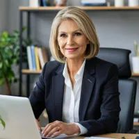 женщина в офисе