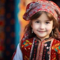 Девочка в национальном костюме