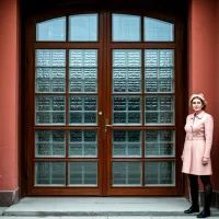 Дверь из стеклоблоков