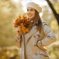 Осень, девушка