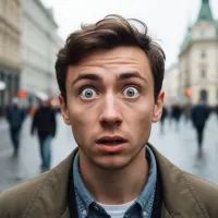 Удивленный человек