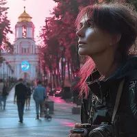 Город, турист