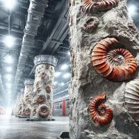 Колонны в метро, арт