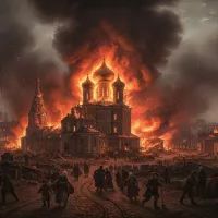 Пожар, Москва, 1812 год. Арт