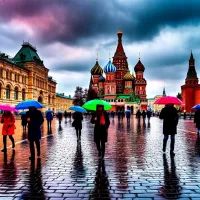 Дождь, Москва