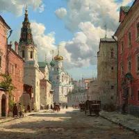 Старинная улица, арт