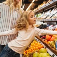 Семья, супермаркет