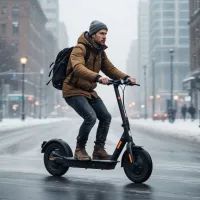 Электросамокат, мужчина