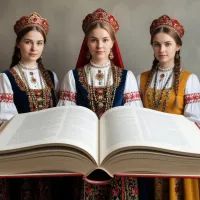 книга, русские девушки
