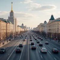 Дорога в Москве