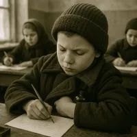 В школе, арт