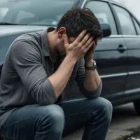 Грустный мужчина, арт