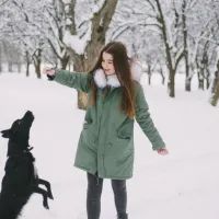 Хозяйка с собакой