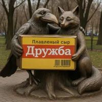 Памятник плавленому сырку «Дружба»