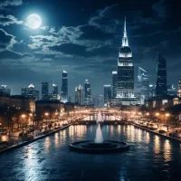 Ночная Москва, арт