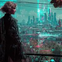 Женщина, город