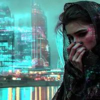 Женщина, смог