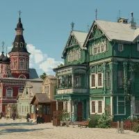 Старинный город, арт