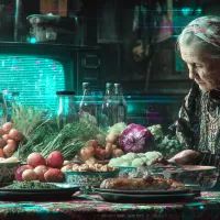 Пенсионерка, продукты