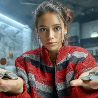 Женщина и деньги, арт